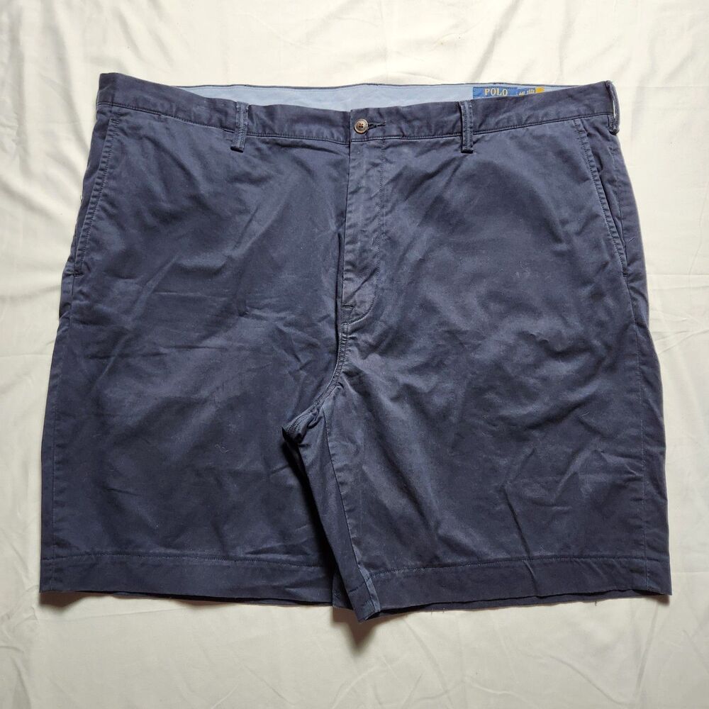 Polo Ralph Lauren  Mens 44T Stretch Straight Fit Chino Shorts Blue Navy